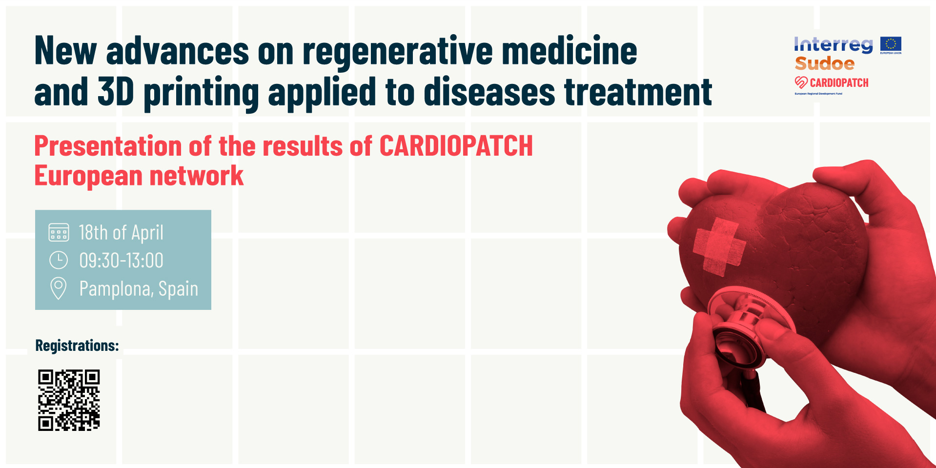 CARDIOPATCH présente à Pampelune une nouvelle stratégie thérapeutique pour traiter la cardimyopathie ischémique suite à un infarctus du myocarde